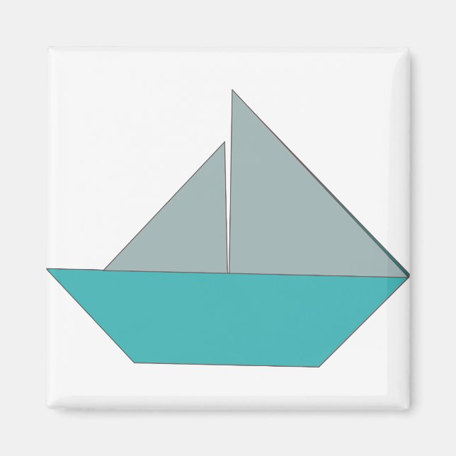 Origami Boat Magnet (Vorne)