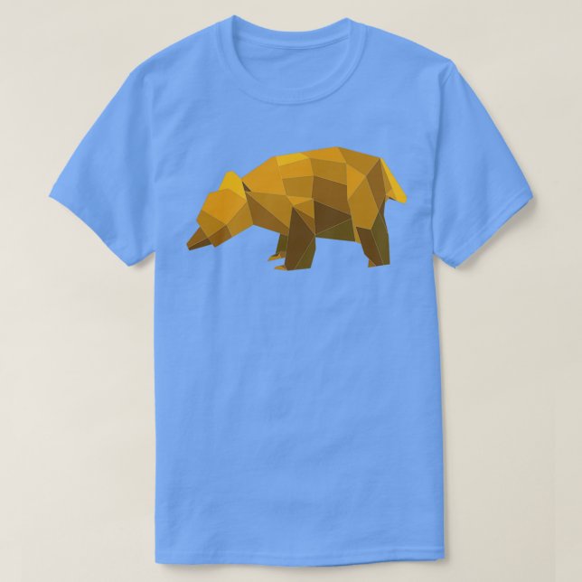 Origami-Braunbär T-Shirt (Design vorne)