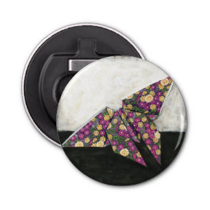 Origami Butterfly auf Blumenpapier Flaschenöffner