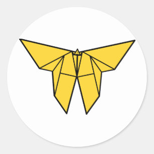 Origami Butterfly Stickers