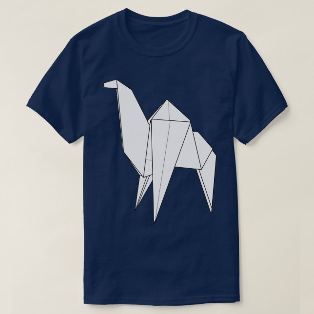 Origami Camel White T-Shirt (Design vorne)