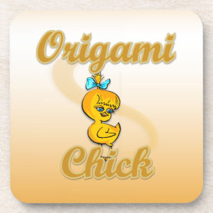 Origami Chick Getränkeuntersetzer