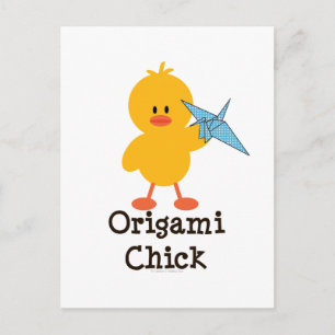 Origami Chick Postcard Postkarte