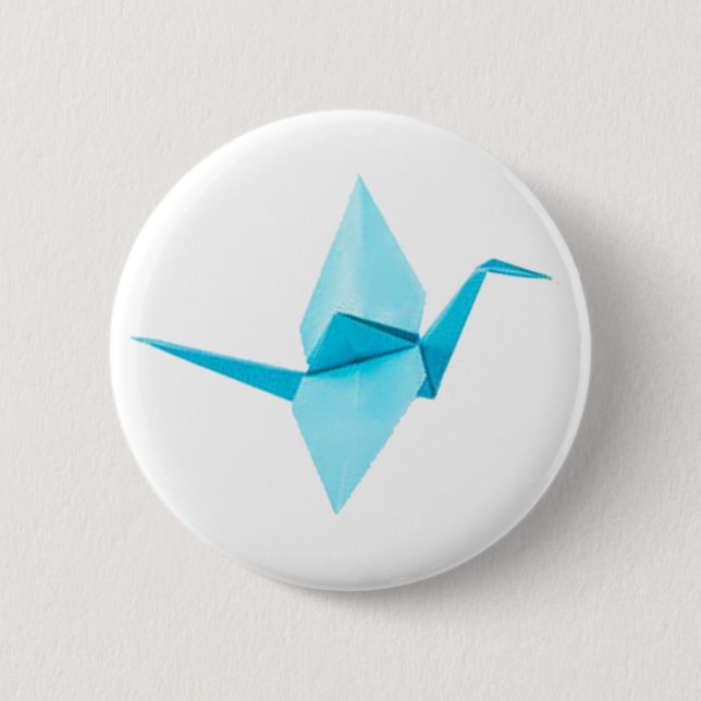 Origami Crane Button (Vorderseite)