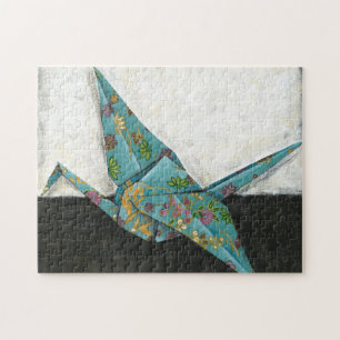 Origami Crane mit Blumenbezeichnungen Puzzle