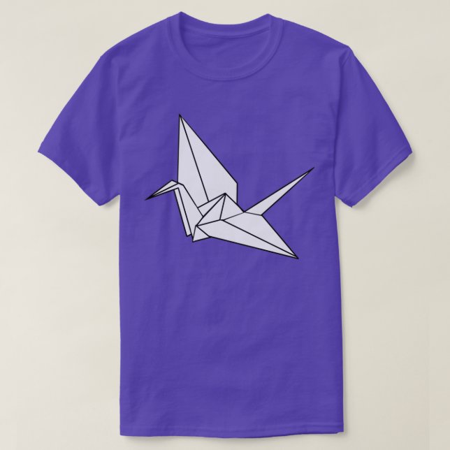 Origami Crane white T-Shirt (Design vorne)