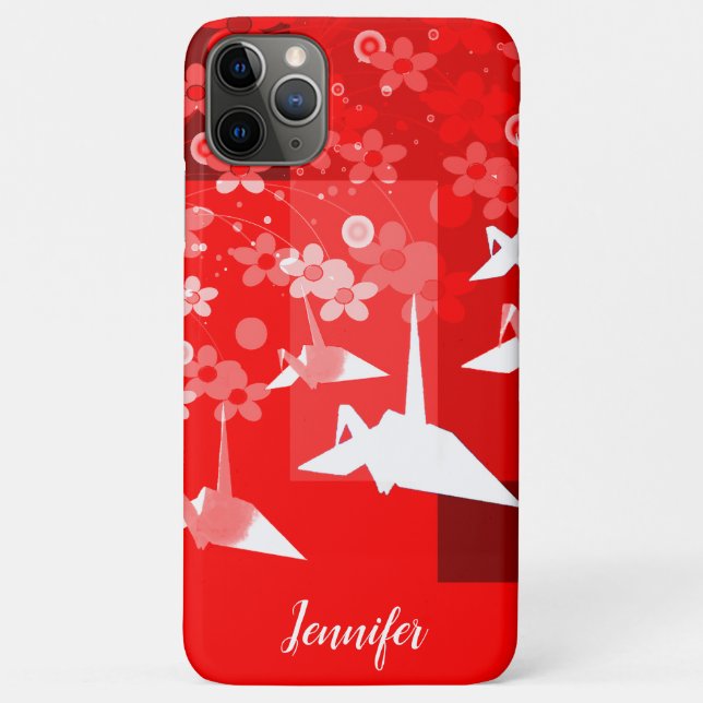 Origami Cranes Case-Mate iPhone Hülle (Rückseite)