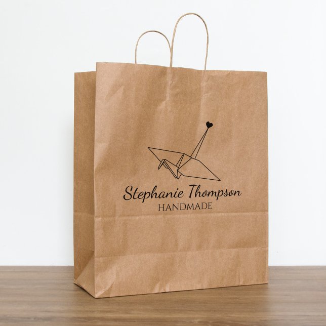 Origami Custom Handmade Large Gummistempel (Von Creator hochgeladen)