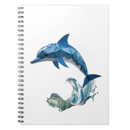 Origami-Delphin zurück in die Schule Notizblock