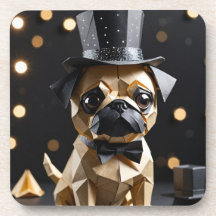 Origami extravaganter Mops