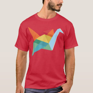 Origami Faltpapier Krane Japanischer Kultur Retro T-Shirt