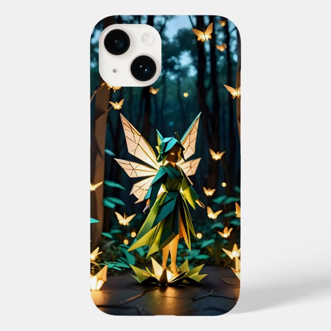 Origami Fantasie Fee Case-Mate iPhone Hülle (Rückseite)