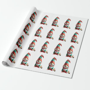 Origami - Feiertag Gnome Geschenkpapier