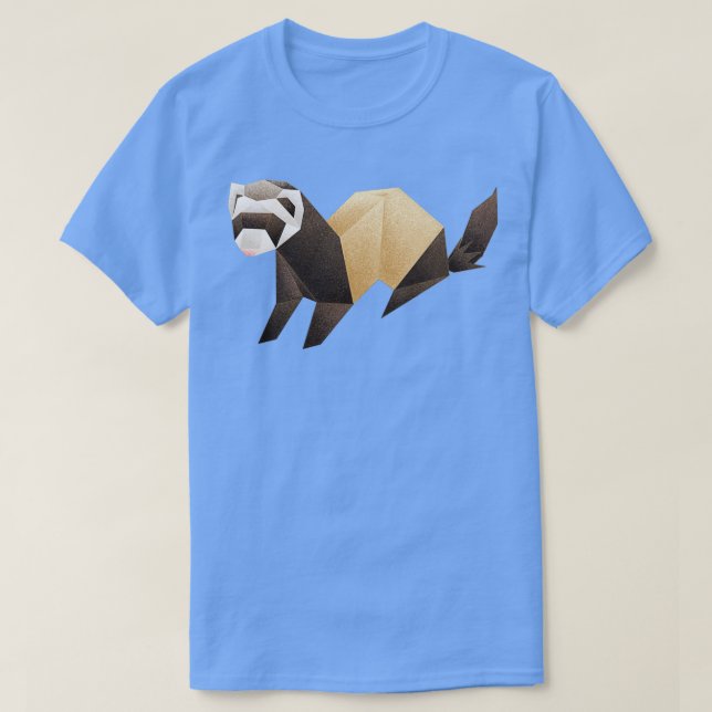 Origami Ferret T-Shirt (Design vorne)