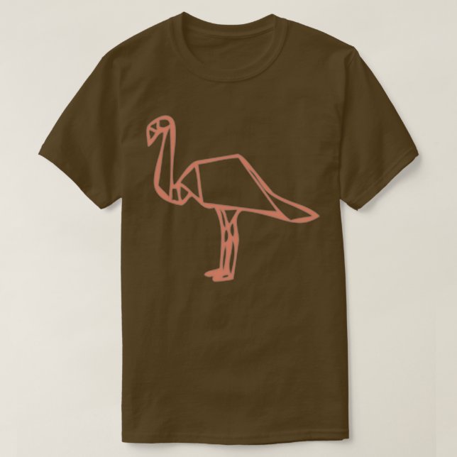 Origami Flamingo 9 T-Shirt (Design vorne)