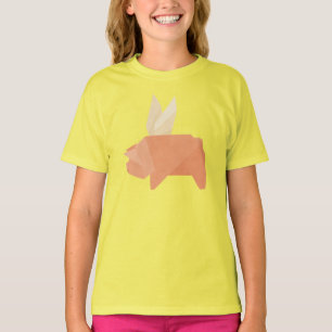 Origami Flying Pig T-Shirt