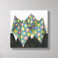 Origami Fortune Teller auf geometrischem Papier