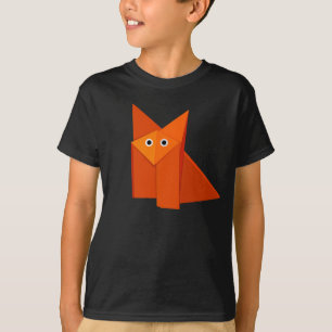 Origami Fox Niedlich Geometric Animal T-Shirt