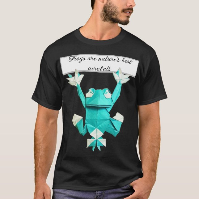 Origami Frosch T-Shirt (Vorderseite)