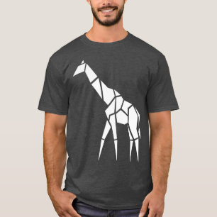 Origami Giraffe Geometric Giraffe T-Shirt