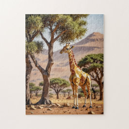 Origami Giraffe Safari Themed Puzzle