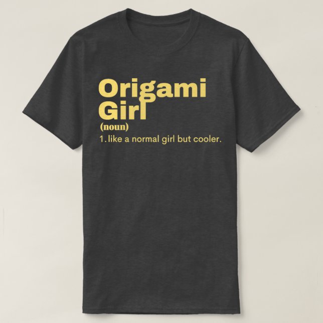 Origami Girl Origami 1 T-Shirt (Design vorne)