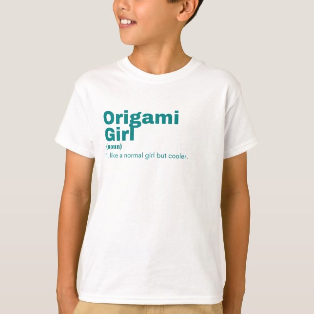 Origami Girl - Origami T-Shirt (Vorderseite)