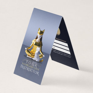 Origami Gold Yoga Meditation Catwoman Preisliste Visitenkarten