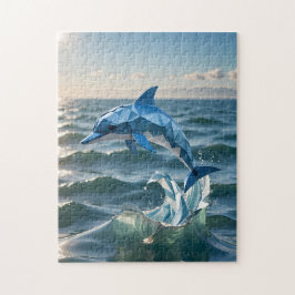Origami Graceful Dolphin Puzzle