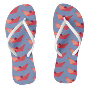 Origami Hat Boat Sommer Flip Flops