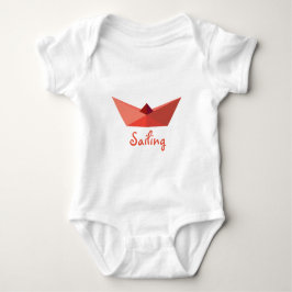 Origami Hat Salinning Baby Bodysuit Baby Strampler