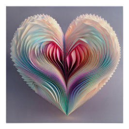 Origami Heart Poster