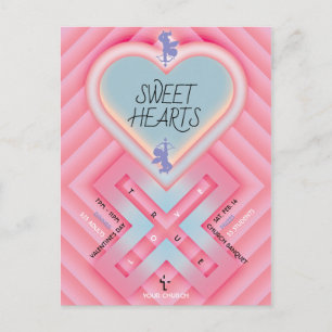 Origami Heart X Sweet Hearts Einladungspostkarte