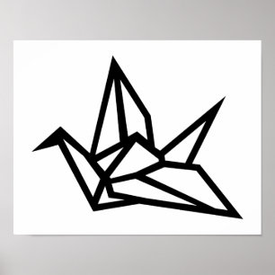 Origami-Kran Poster