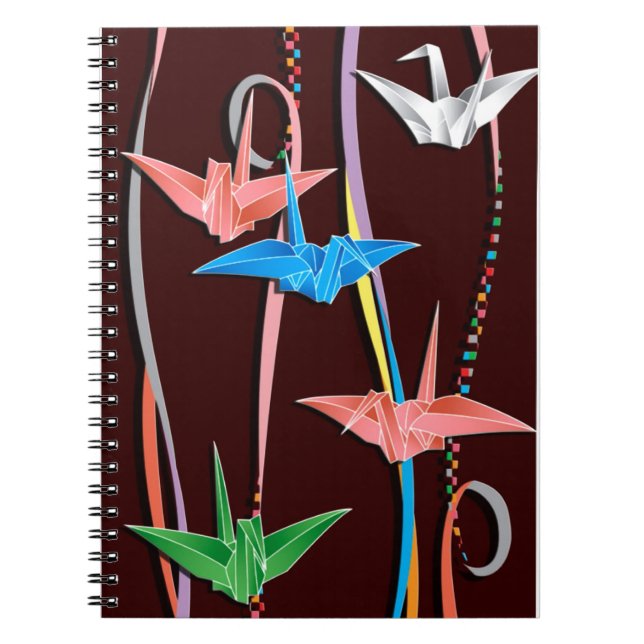 Origami Kräne Notizblock (Vorderseite)