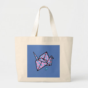 Origami-Krane-Tasche Jumbo Stoffbeutel