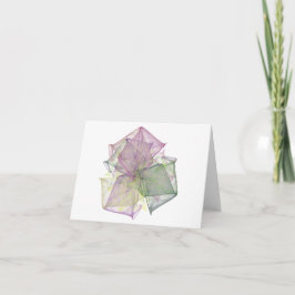 Origami LEERE Anmerkungs-Karte Karte