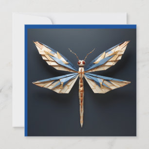 Origami-Libelle Einladung