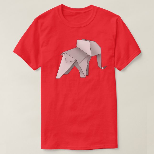 Origami machte kleine Elefanten T-Shirt (Design vorne)
