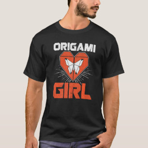 Origami Mädchen Papierfalten Origami Squad Papier T-Shirt