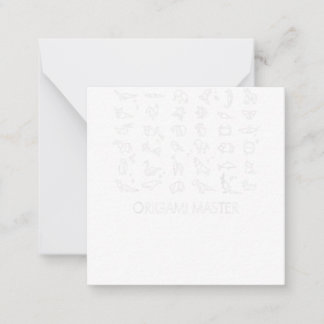 Origami Master Japanese paper folding craft Mitteilungskarte