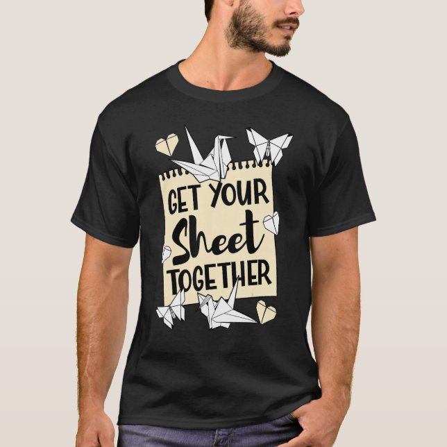 Origami Master Paper Faltcrane T-Shirt (Vorderseite)