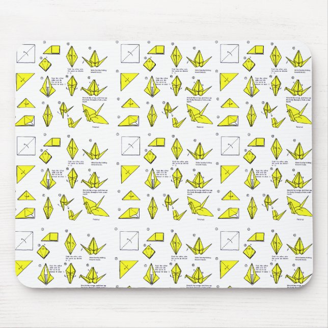 Origami Mausunterlage Mousepad (Vorne)