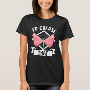 Origami-Meister Papierfaltkunst Kran Id Falte T-Shirt