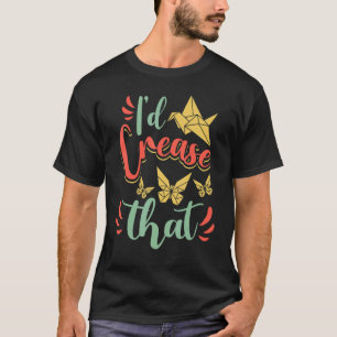 Origami-Meister Papierfaltkunst Kran Id Falte T-Shirt