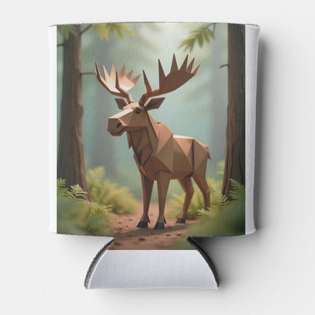 Origami Moose  Dosenkühler (Vorderseite)