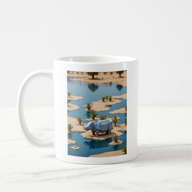 Origami Nilpferd Kaffeetasse (Links)