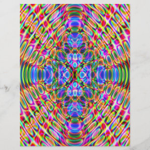 Origami Paper, Abstrakt, Umkehrfarben auf der Rück Flyer