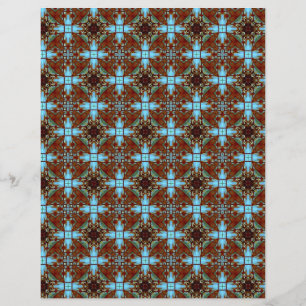 Origami Paper Blue Brown Customizable Hobby Art Flyer
