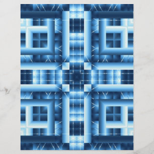 Origami Paper-Blues Anpassbare Hobby-Kunst Flyer